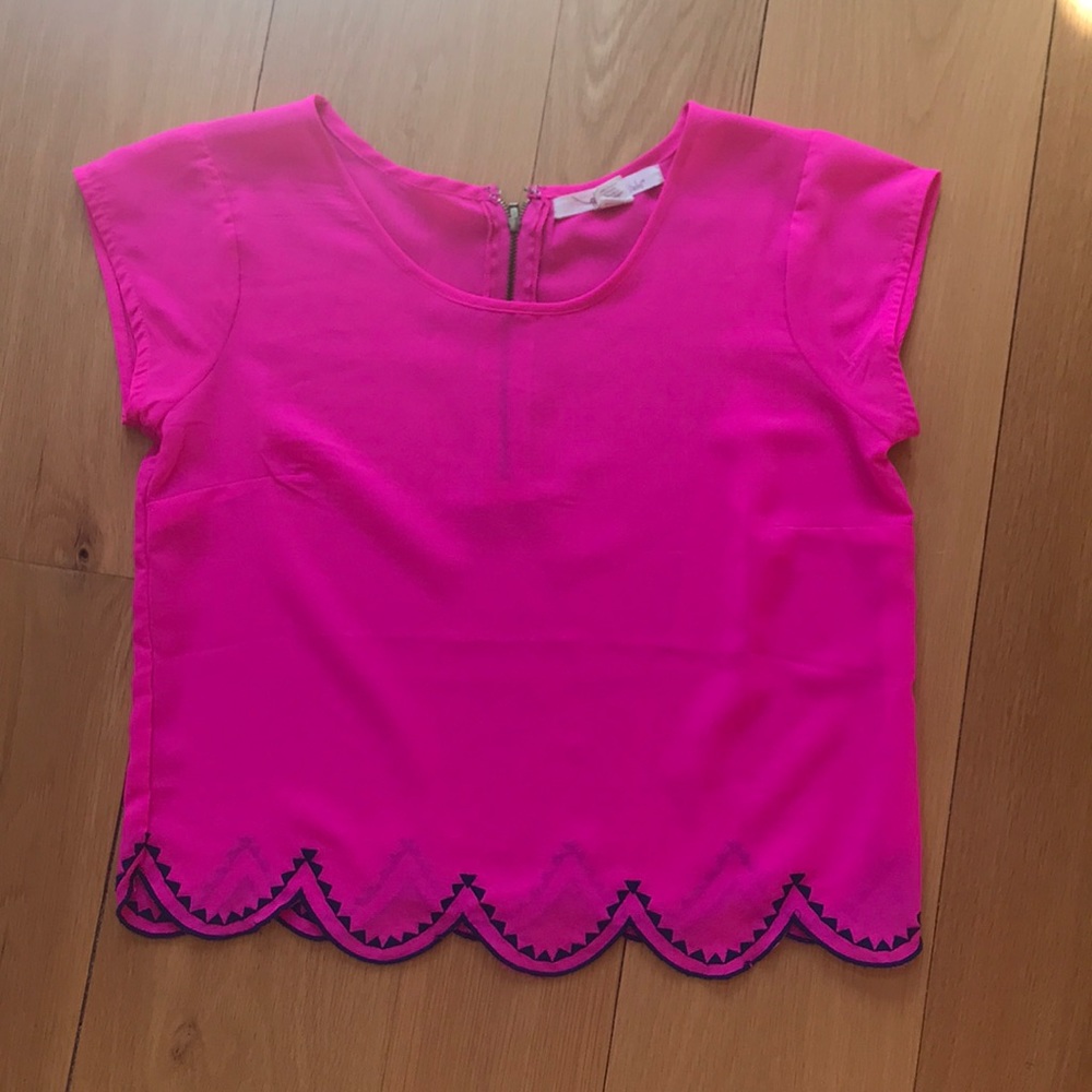 Bright pink shirt